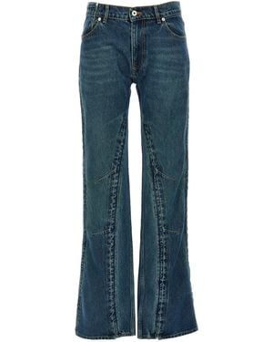 Y. Project Evergreen Hook And Eye' Jeans - Blue