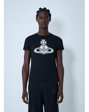 Vivienne Westwood Logo Motif T-Shirt - Blue