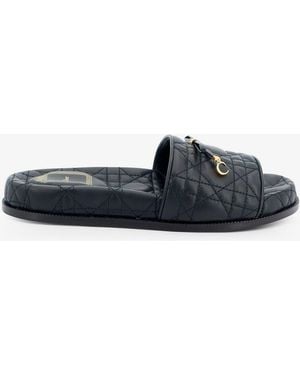 Dior Dior Cannage Quilted Leather Sandals - Multicolor