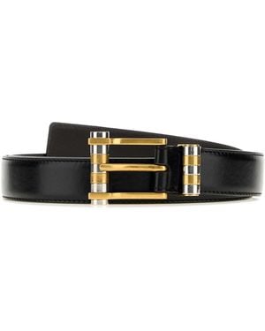 Versace Leather Belt - White