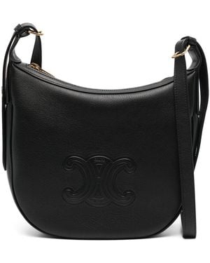 Celine Cuir Triomphe Shoulder Bag - Black