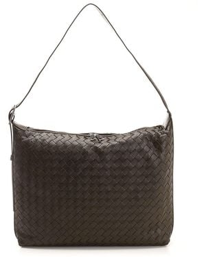 Bottega Veneta Medium "Traveller" Bag - Black