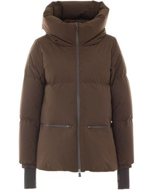 Herno Piumino Corto 2Layers Con Cappuccio - Brown