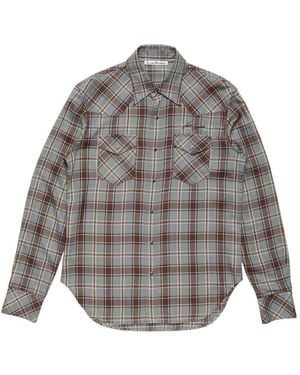 Acne Studios Check Western Shirt - Gray