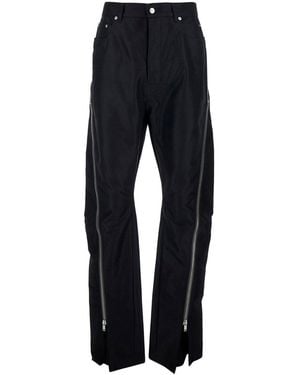 Rick Owens 'Bolan Banana' Pants With Zip Details - Blue
