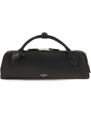 Alaïa Clutch Le Teckel Satin - Black