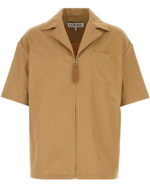 Loewe Camel Gabardine Shirt - Multicolor