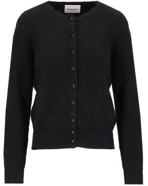 Isabel Marant Marant Etoile "Naia-Gb" Crewneck Cardigan - Black