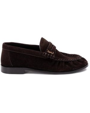 Saint Laurent 'Le Loafer' Penny Slippers - White