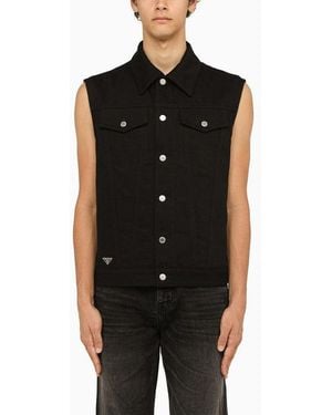 Prada Denim Waistcoat - Black