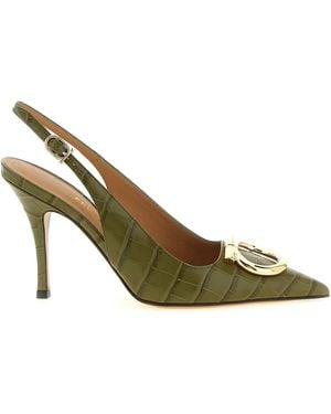 Ferragamo 'Sara' Slingback - Metallic