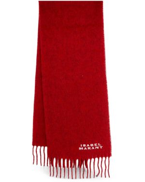 Isabel Marant Firny Wool Scarf - Red