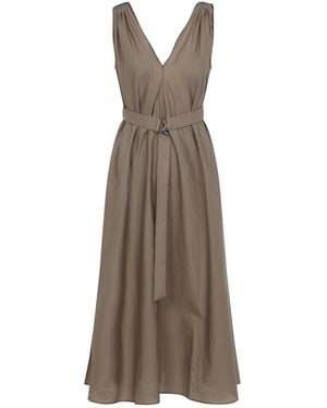 Brunello Cucinelli Cotton Dress - Brown