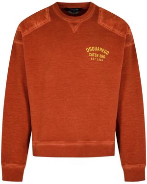 DSquared² 'Cypro' Earthenware Cotton Sweatshirt - Orange