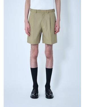 Prada Button Patch Pocket Pants - Natural
