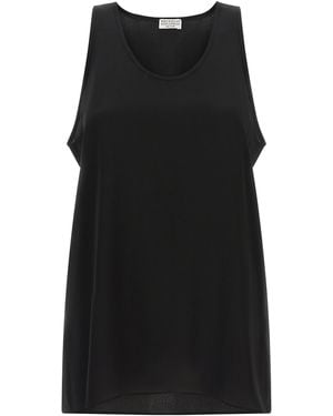 Brunello Cucinelli 'Monile' Silk Top - Black