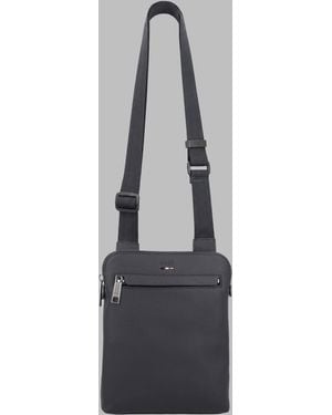 BOSS Crossbody Bag With Front Zip Pocket - Gray