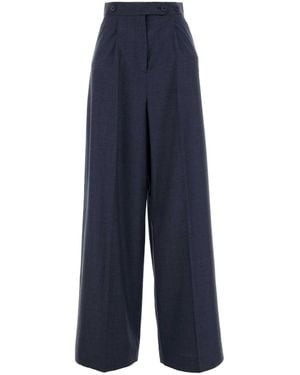 Givenchy Wool Palazzo Pant - Blue