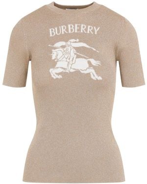 Burberry Archive Sheila Knit T-Shirt - Natural