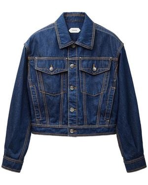 Versace Denim Blouson Jacket - Blue