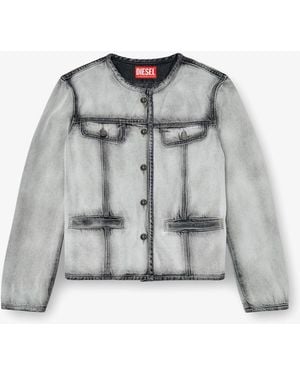 DIESEL De-Grafy-Fsi Cotton And Lyocell Jacket - Gray