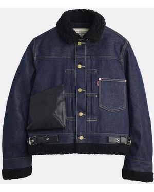 Sacai X Levi's Sherpa Jacket - Blue