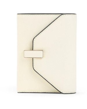 Valextra Peragamena Iside Calf Leather Wallet - White