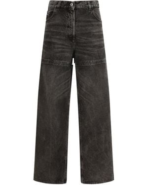 The Attico Jeans Cutâ€'Out - Black