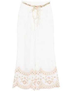 Zimmermann Pants, Neutral - White