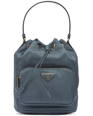 Prada Duet Bucket Bag - Blue