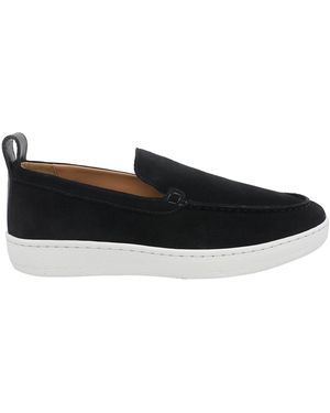 Lanvin Crusier Suede Slip On Loafers - Black