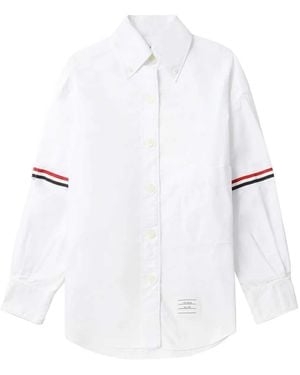 Thom Browne Oversized Oxford Shirt - White