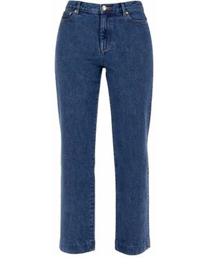 A.P.C. Straight High Rise Jeans - Blue