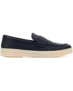 Prada Leather Loafers - Blue