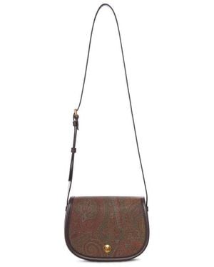 Etro Paisley Pattern Shoulder Bag - White