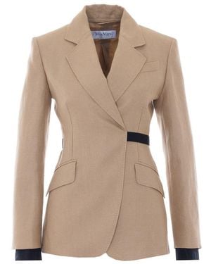 Max Mara Mxsfionda Jacket - Natural
