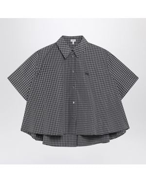 Loewe Trapeze Checked Shirt - Gray