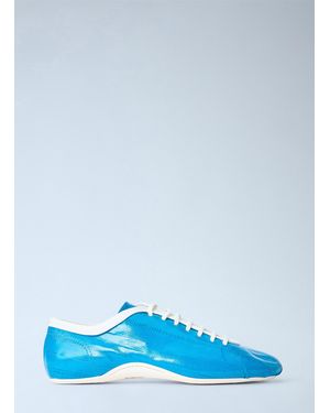 Dries Van Noten Lace-Up Leather Sneakers - Blue