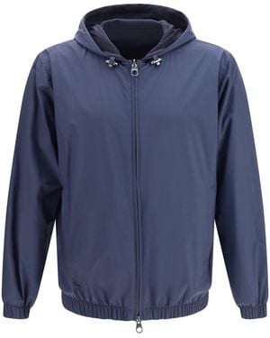 Loro Piana Windmate Hooded Bomber - Blue
