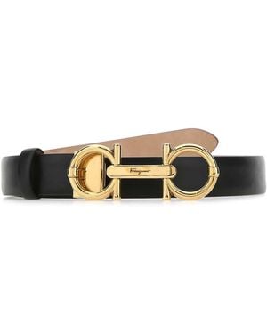 Ferragamo Salvatore Leather Belt - Black