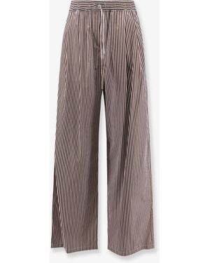 Dolce & Gabbana Pajama Pants Cotton Poplin - Brown