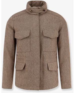 Loro Piana Traveler Linen Jacket - Brown