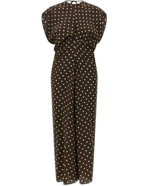 Marni Polka Rhythm Dress - Brown