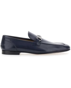 Gucci Loafers With Horsebit On The Front And Low Heel - Blue