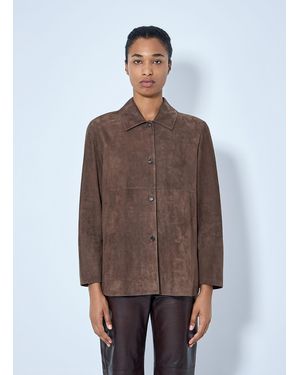 Max Mara Suede Shirt Jacket - Brown