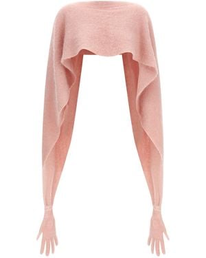 Moschino Glove Cape - White