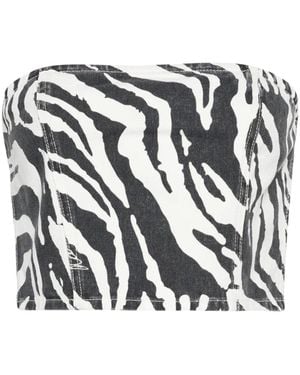 ROTATE BIRGER CHRISTENSEN 'Zebra' Top - Multicolor