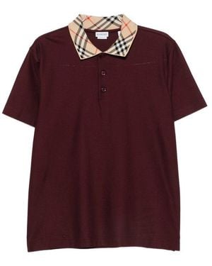 Burberry Polo Shirts - Purple