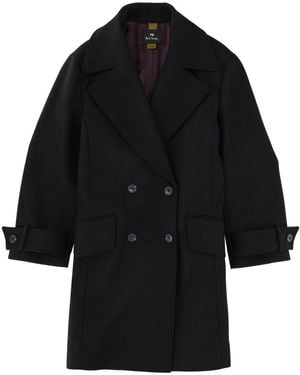 Paul Smith Double-Breasted Coat - Black