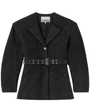 Ganni Jackets - Black